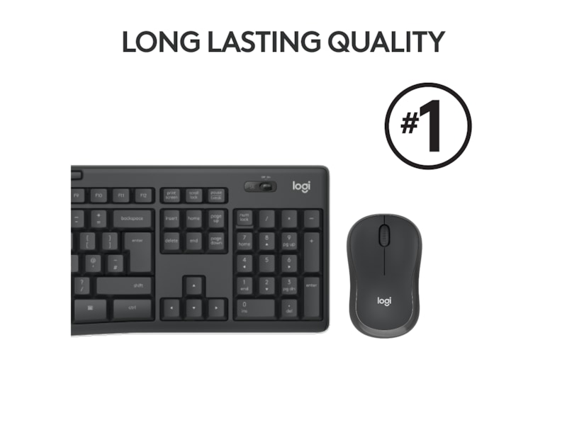 Logitech MK295 Silent Wireless Combo - GRAPHITE Mus & tastatur -kombipakker