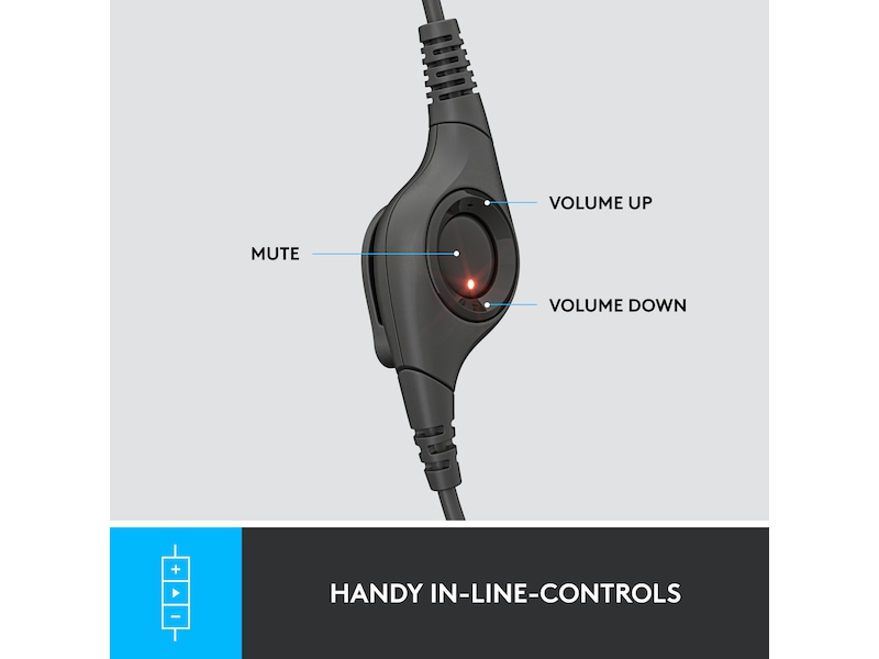 Logitech H390 USB PC Headset (sort) Headset