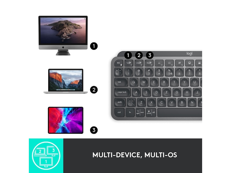 Logitech MX Keys Mini - GRAPHITE Tastatur