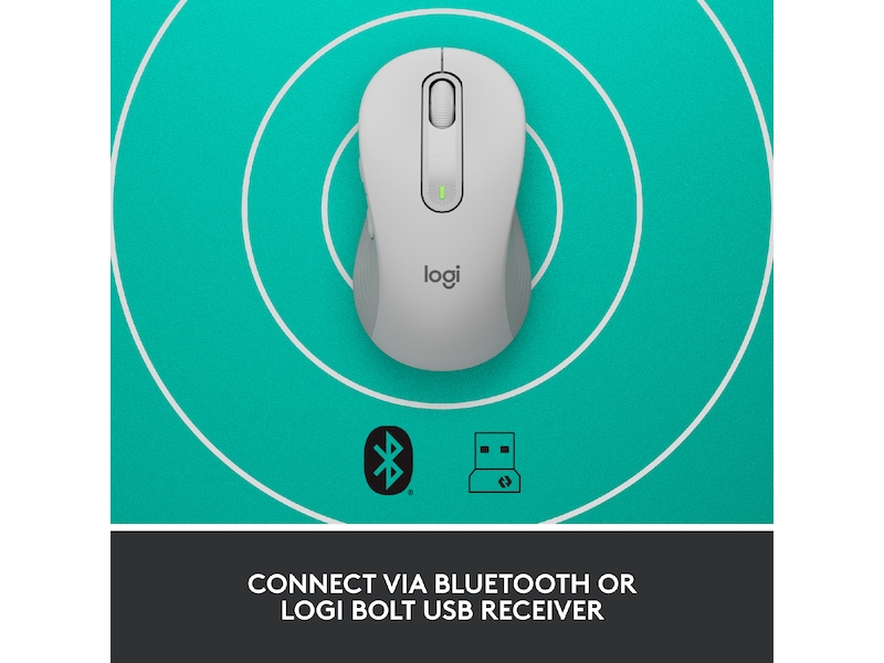 Logitech Signature M650 Medium trådløs mus Offwhite Mus