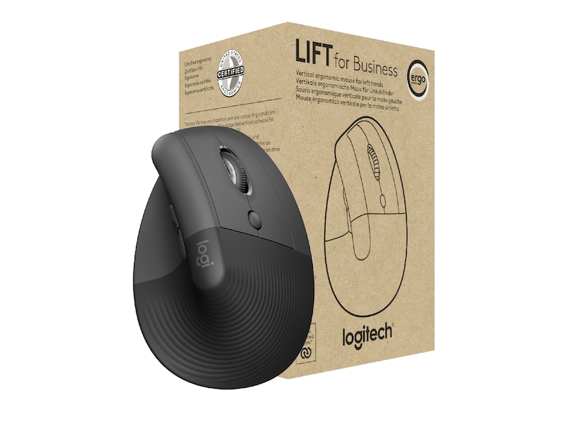 Logitech Lift Vertikal Business mus (graphite) Mus