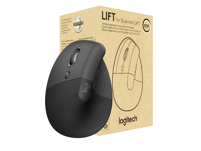 Logitech Lift Vertikal Business Venstre mus (graphite) Mus