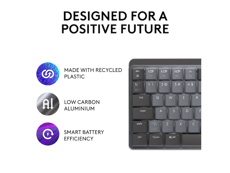 Logitech MX Mechanical Mini Minimalist Tactile (graphite) Tastatur