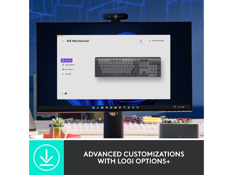 Logitech MX Mechanical Wireless Linear (graphite) Tastatur