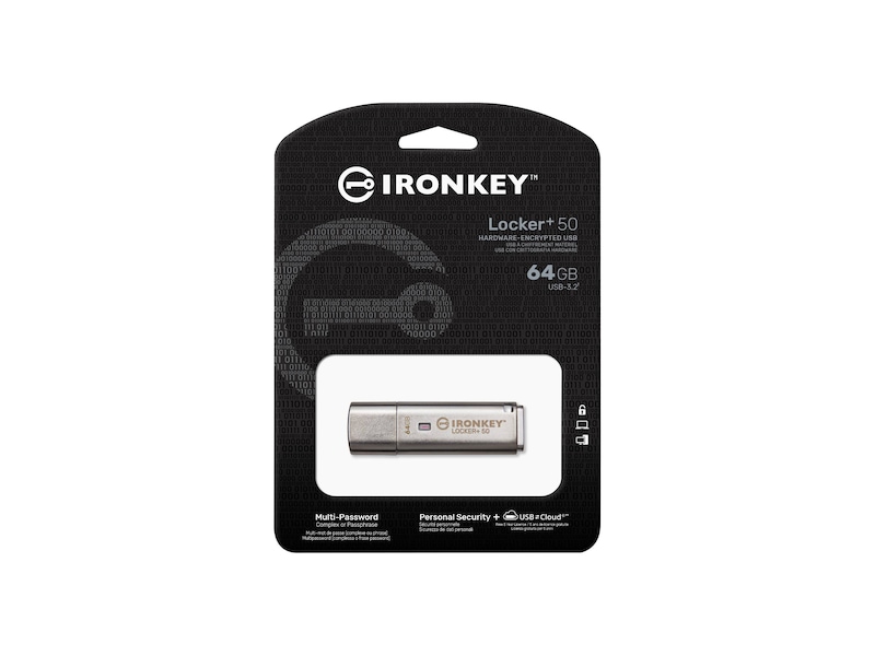 Kingston IronKey Locker+ 50 64GB Minnepenn / USB