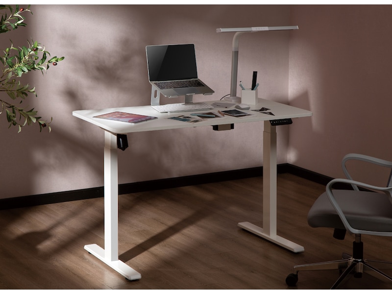 Ergonomisk Hev/Senk skrivebord 150cm (hvit) Skrivebord