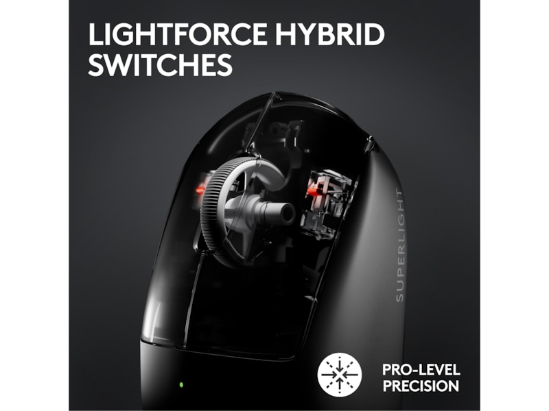 Logitech G Pro X Superlight 2 Lightspeed Trådløs Gamingmus (hvit) Gamingmus