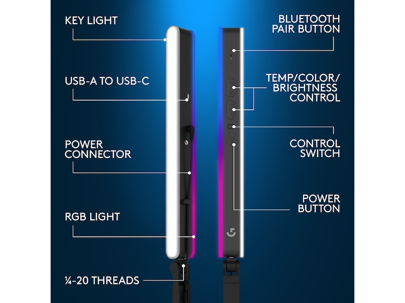 Logitech G Litra Beam LX Streaming tilbehør