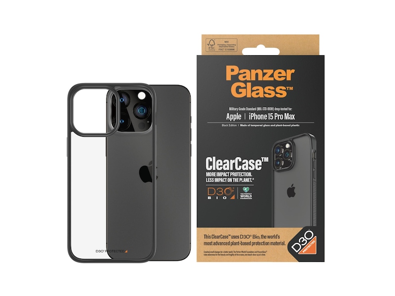 PanzerGlass iPhone 15 Pro Max ClearCase Deksel (gjennomsiktig) Mobildeksel