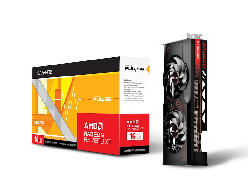 Sapphire PULSE AMD Radeon RX 7800 XT Skjermkort