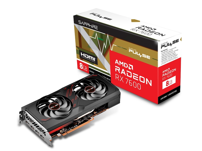 Sapphire PULSE AMD Radeon RX 7600 Skjermkort