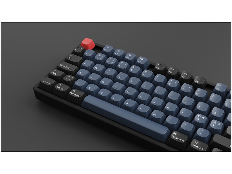 Keychron K8 Pro QMK/VIA RGB Gateron Red trådløst gamingtastatur (sort) Gamingtastatur