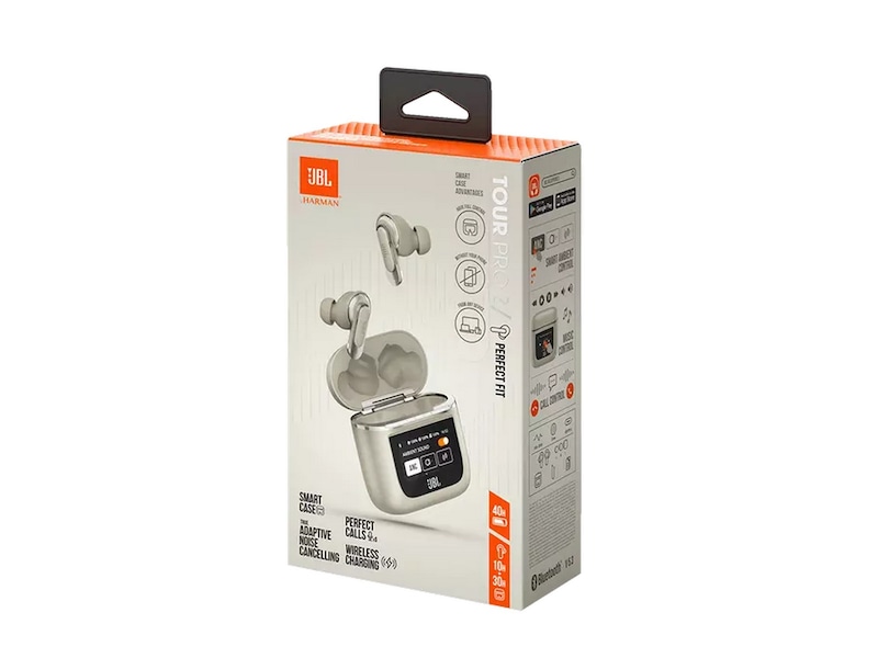 JBL Tour Pro 2 True ANC Trådløse hodetelefoner, In-Ear (champagne) Ørepropper