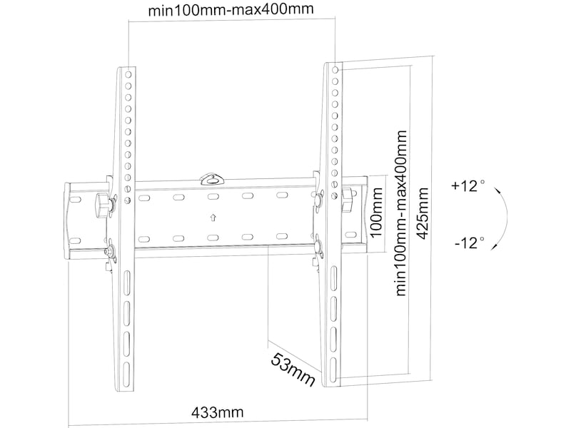 Andersson WMT 2.0 veggfeste TV tilt 32-55" Veggfeste & TV-stativ