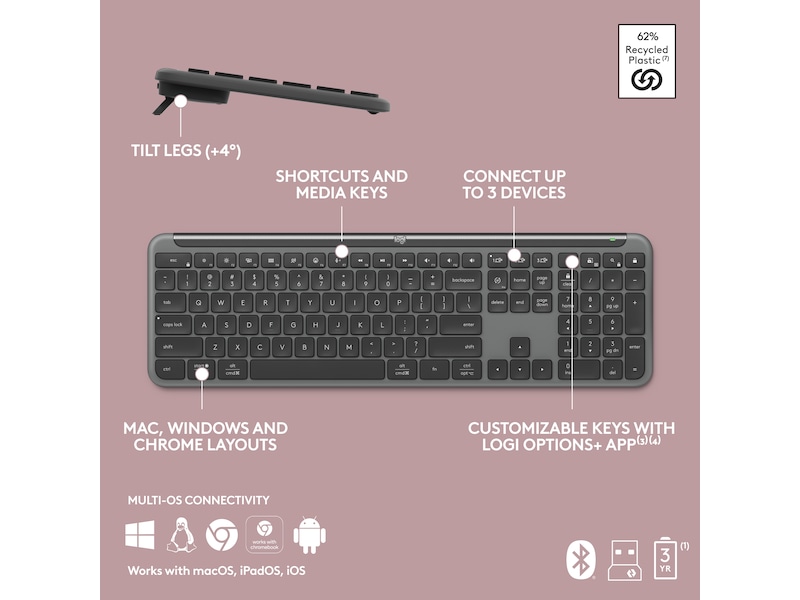 Logitech Signature Slim K950 (graphite) Tastatur