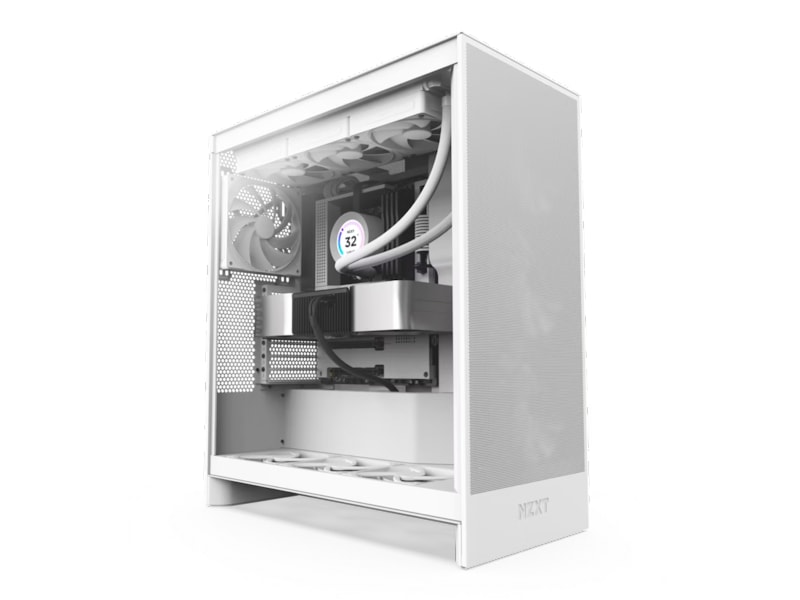 NZXT H7 Flow 2024 Mid Tower (hvit) Midi tower