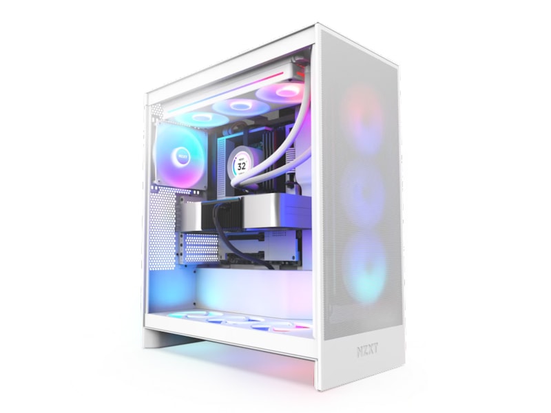 NZXT H7 Flow 2024 RGB Mid Tower (hvit) Midi tower