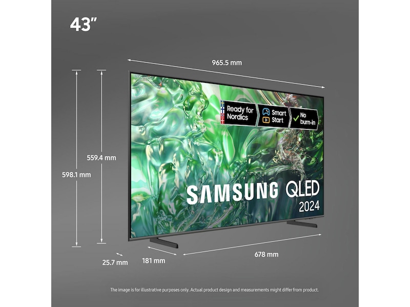 Samsung 43" Q64D QLED 4K TV TQ43Q64D 20 - 49 tommer TV