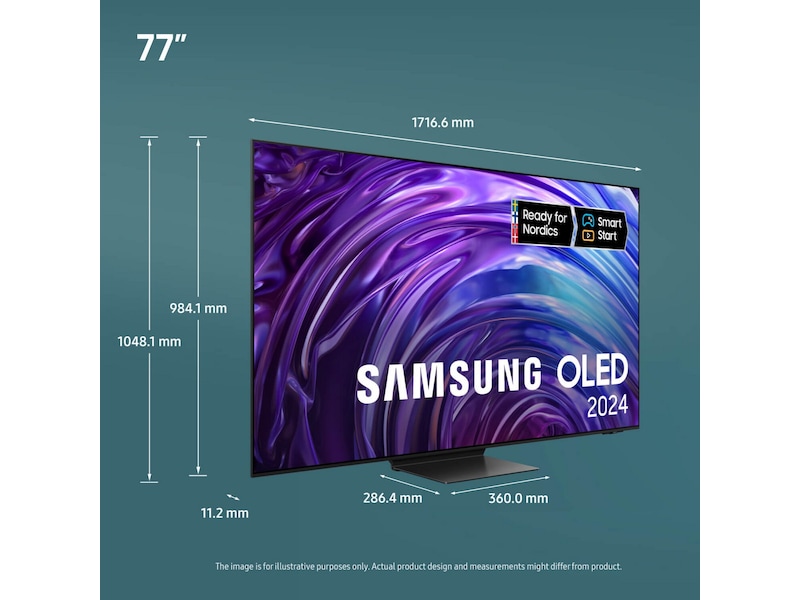 Samsung 77" S95D OLED 4K TV TQ77S95D TV-er