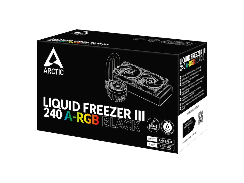 Arctic Liquid Freezer III 240 A-RGB Kjøler (sort) CPU - Vannkjøling