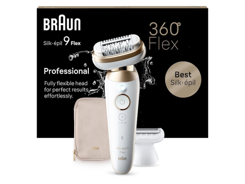 Braun Silk-épil 9 Flex 3D Epilator SES9-041 (hvit/gull) Epilator & IPL-hårfjerning