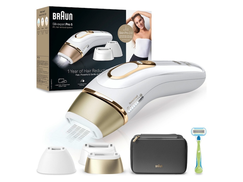 Braun IPL Silk·expert Pro 5 PL5242 (hvit/gull) Epilator & IPL-hårfjerning