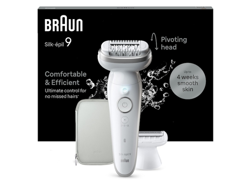 Braun Silk-épil 9 Epilator SES9-041 (hvit/sølv) Epilator & IPL-hårfjerning