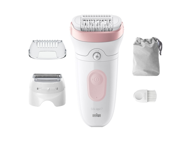 Braun Silk-épil 7 Epilator SE7-030 (hvit/flamingo) Epilator & IPL-hårfjerning