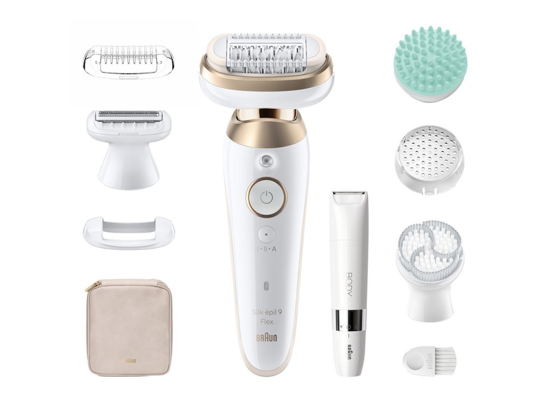 Braun Silk-épil 9 Flex 3S SkinSpa Epilator SES9-481 (hvit/gull) Epilator & IPL-hårfjerning