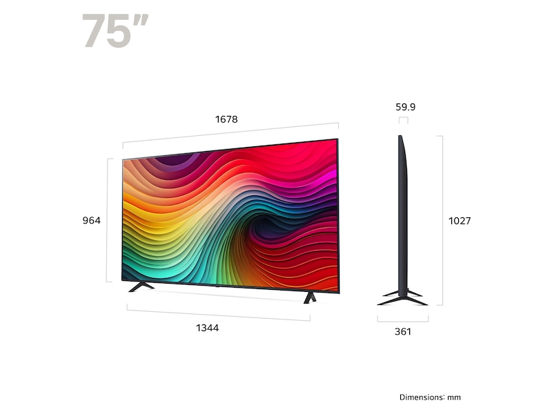 LG 65'' NANO 81 4K TV (2024) 65NANO81T6A TV-er