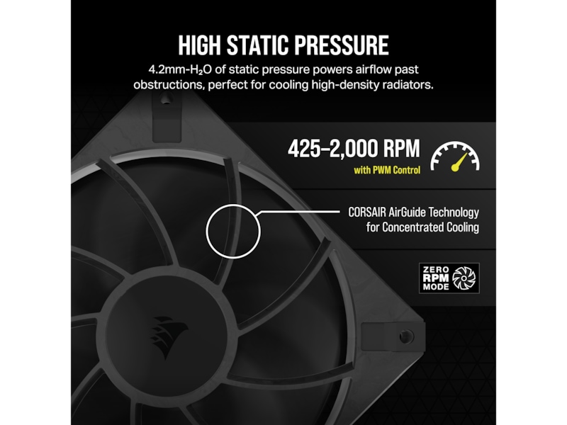 Corsair RS120 MAX PWM Thick Vifte Vifter