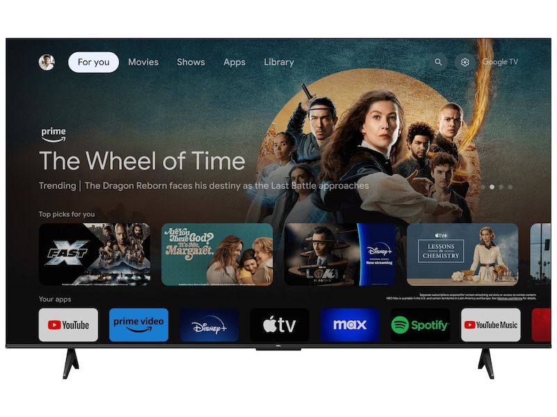 TCL 75" 75V6B 4K HDR Google TV TV-er