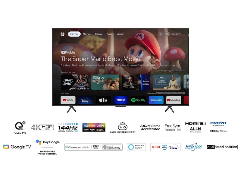 TCL 75" 75T8B QLED Pro 4K Google TV TV-er