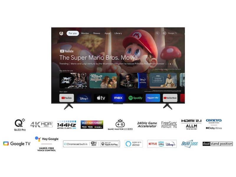 TCL 85" 85T8B QLED Pro 4K Google TV TV-er