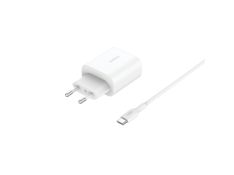 Belkin 3-i-1 Qi2 Trådløs lader (hvit) Trådløs lader