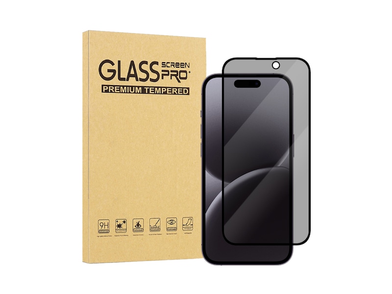 iiglo iPhone 16 Pro Max 3D Privacy Glass skjermbeskytter Skjermbeskytter