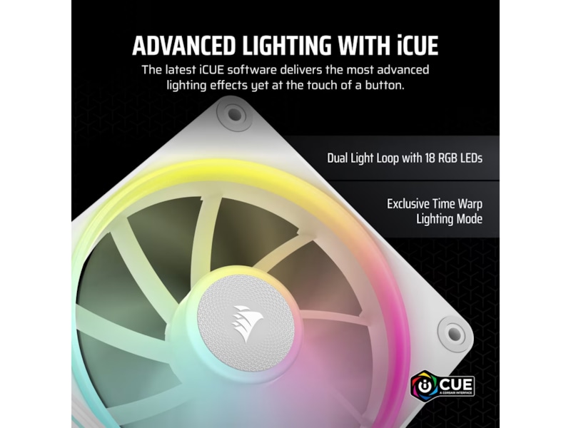 Corsair iCue Link LX120 RGB Vifte (hvit) Vifter