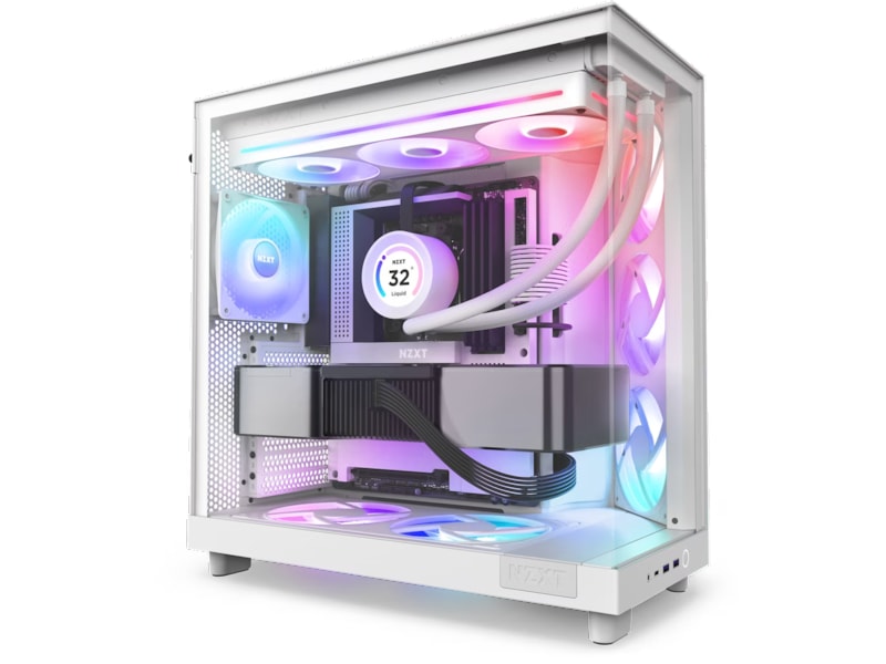 NZXT F360 RGB Core 360mm Vifte (hvit) Vifter