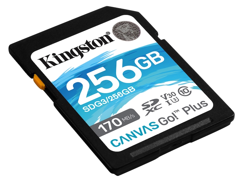 Kingston Canvas Go Plus SDXC 256GB Minnekort til foto & video