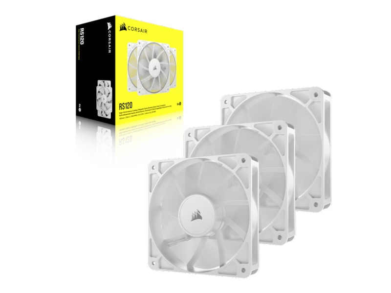 Corsair RS120 Vifte 3pk (hvit) Vifter