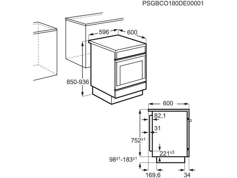 Electrolux LKI64404NW Komfyr (hvit) Komfyr