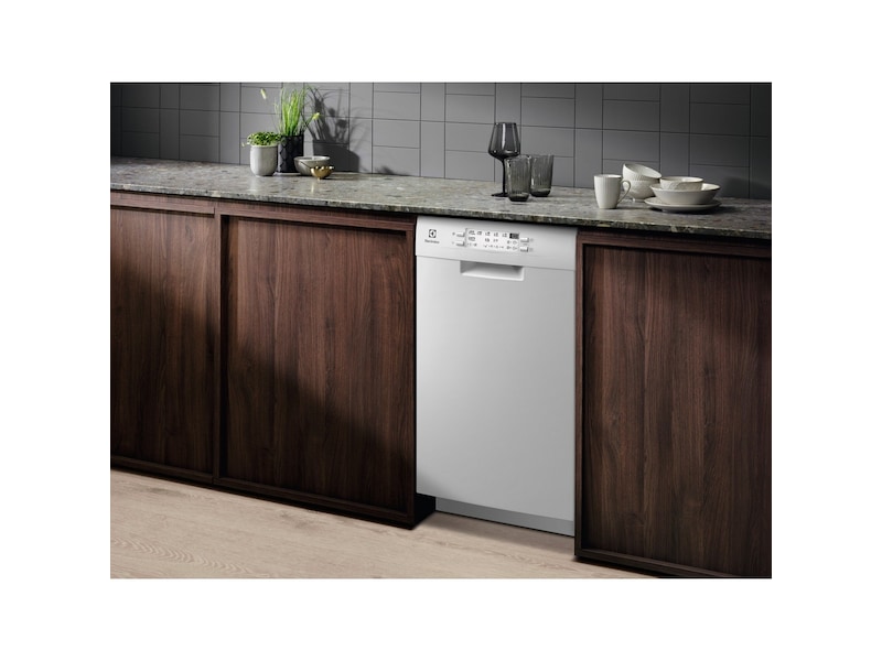 Electrolux ESM63300SW 45cm oppvaskmaskin (hvit) Underbygd oppvaskmaskin