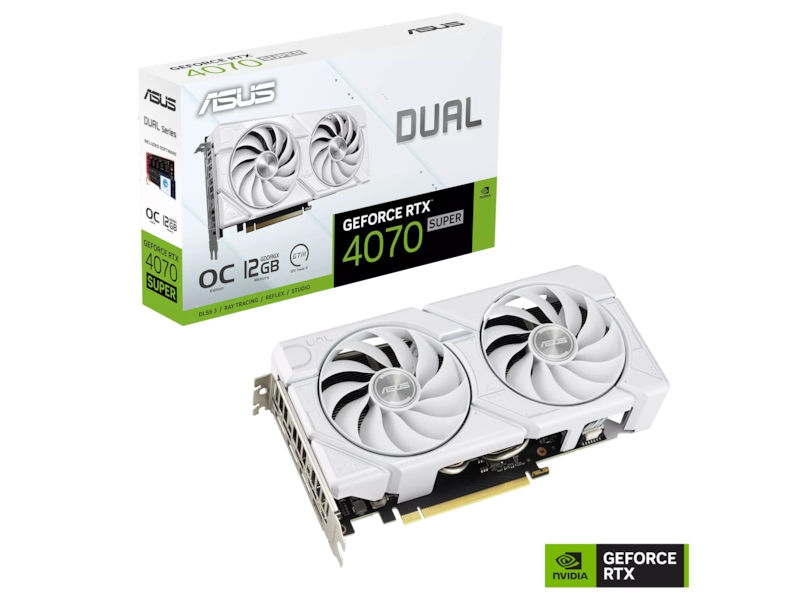 ASUS Dual GeForce RTX 4070 SUPER EVO OC (hvit) Skjermkort