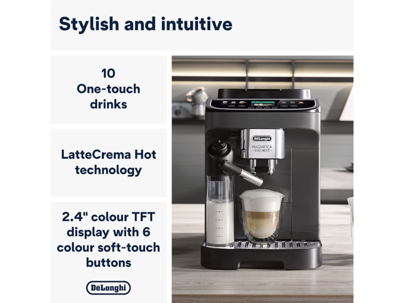 Delonghi Magnifica EVO Next ECAM310.60.B Automatisk kaffemaskin Espressomaskiner