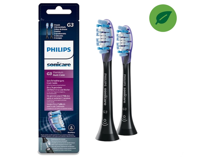 Philips HX9052/33 G3 Premium Gum Care børstehoder 2pk (sort) Tannbørstehoder