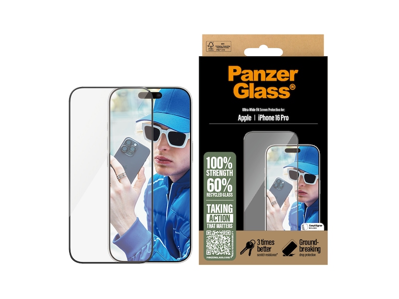 PanzerGlass iPhone 16 Pro skjermbeskytter Skjermbeskytter