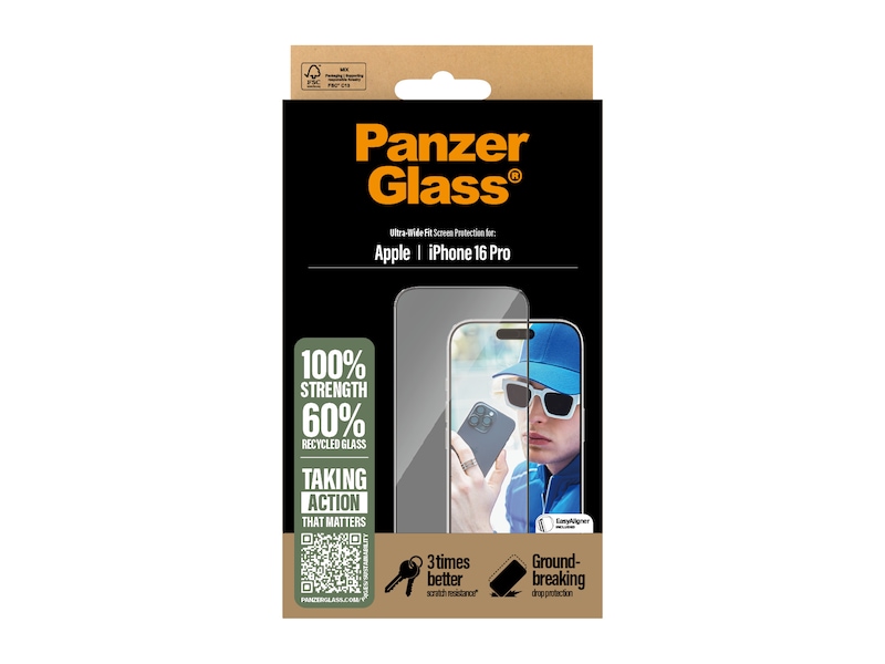 PanzerGlass iPhone 16 Pro skjermbeskytter Skjermbeskytter