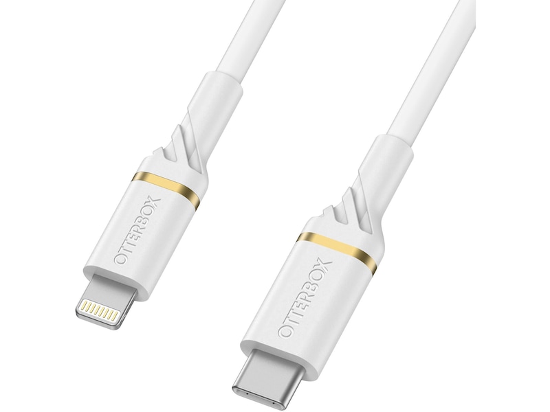 OtterBox Lightning til USB-C kabel 1m (hvit) USB-kabler