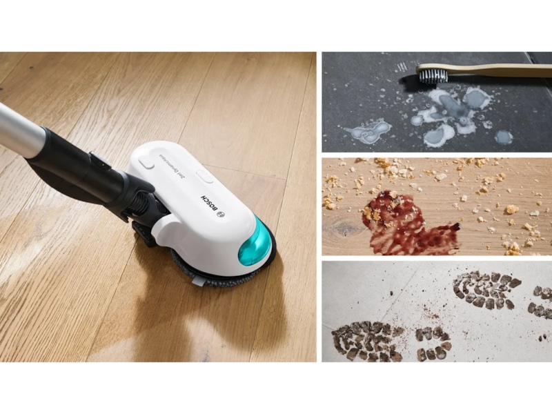 Bosch Unlimited 7 ProHygienic Aqua 2-i-1 støvsuger & mopp (hvit) Støvsugere