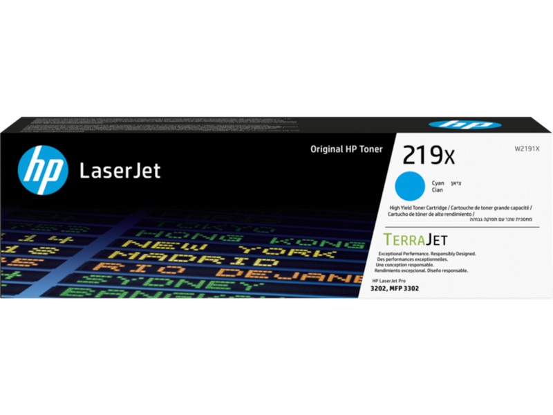 HP Toner 219X Cyan Lasertoner